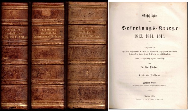 Geschichte der Befreiungs-Kriege 1813 1814 1815. alle 3 Bände