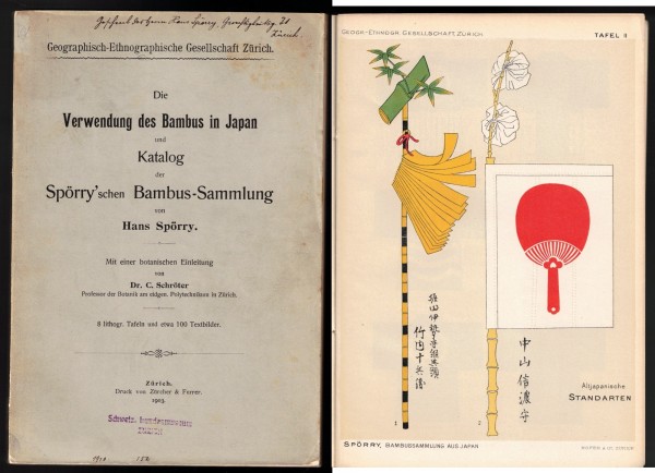 Die Verwendung des Bambus in Japan and Katalog der Spörryschen Bambus-Sammlung. Originalausgabe 1903