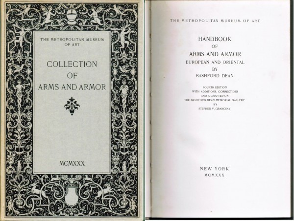 Collection of Arms and Armor. Handbook of Arms and Armor European and Oriental. Original von 1930.
