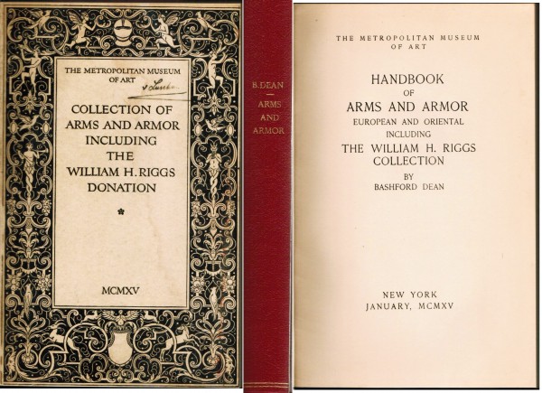 Collection of Arms and Armor including the William H. Riggs Donation. Handbook. Original von 1915