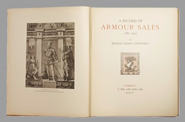 A Record of Armour Sales, 1881-1924 - Francis Henry Chripps-Day
