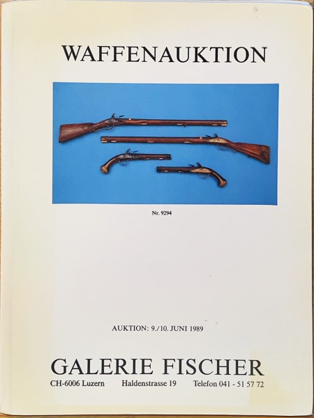 Waffenauktion Galerie Fischer, Auktion 09./10. Juni 1989