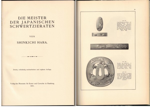 Die Meister der Japanischen Schwertzieraten von Shinkichi Hara. Beide Bände