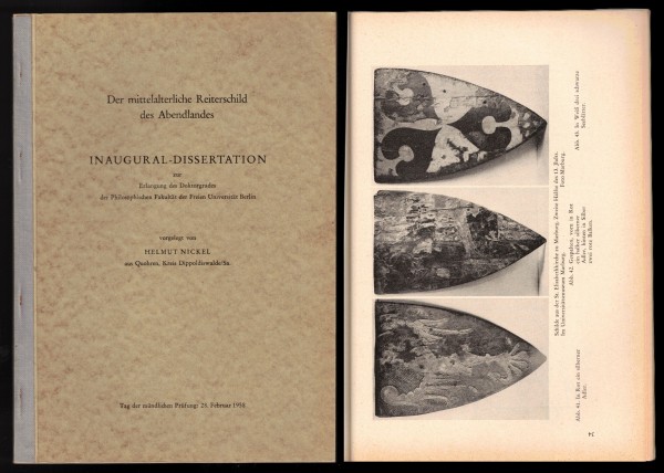 Das mittelalterliche Reiterschild des Abendlandes. Helmut Nickel Dissertation