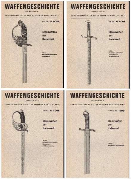 Blankwaffen der Kaiserzeit - komplette Serie mit 8 Heften