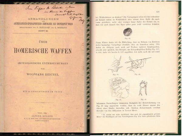 Über Homerische Waffen - archäologische Untersuchungen von Wolfgang Reichel 1894