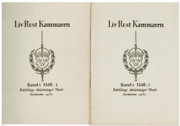 Liv Rust Kammaren Band 1 Häfte 1 - 12 1937 bis 1939
