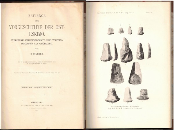 Beiträge zur Vorgeschichte der Ost-Eskimo - steinerne Schneidegeräte und Waffenschärfen aus Grönland
