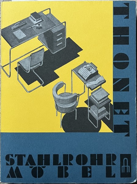 Thonet Stahlrohr Möbel. Steckkartenkatalog