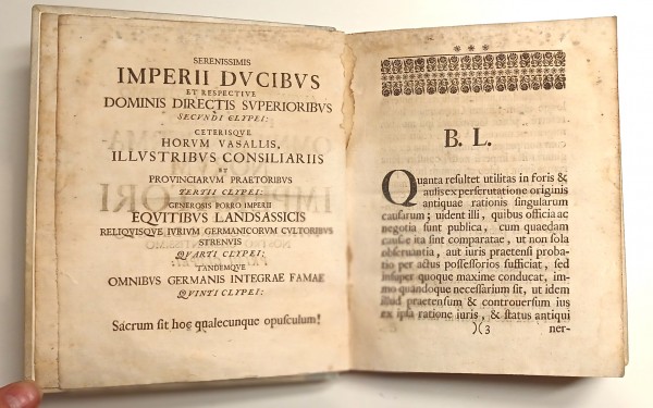 Tractatus iuris publici fundamentalis de clypeis militaribus Germanorum 1736