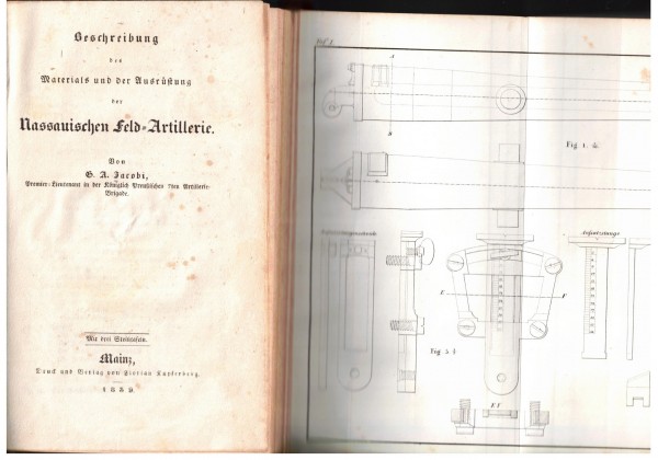 Beschreibung des Materials und der Ausrüstung der Nassauischen Feld-Artillerie 1859.