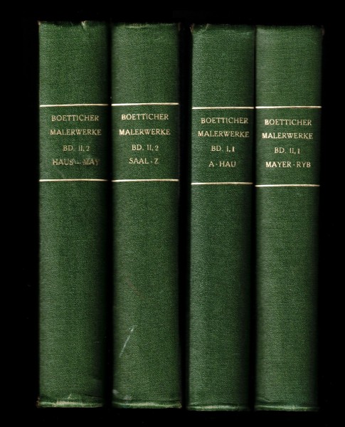 Malerwerke des Neunzehnten Jahrhunderts - Beitrag zur Kunstgeschichte. 4 Bände
