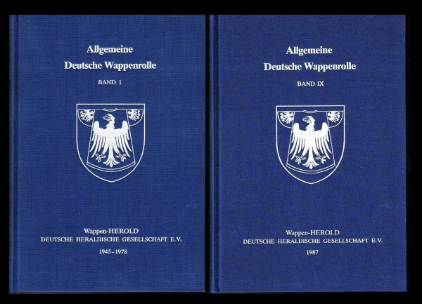 Allgemeine Deutsche Wappenrolle. Wappen-Herold Deutsche Heraldische Gesellschaft e.V. Buch online kaufen Antiquariat Landshuter Rüstkammer