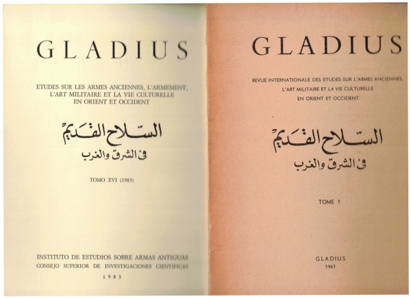 Gladius. Tome 1 - 16 komplett. Études sur les armes anciennes, L'armament, L'art militaire et la vie