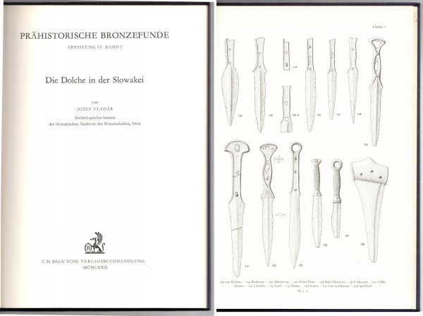 Die Dolche in der Slowakei - Prähistorische Bronzefunde