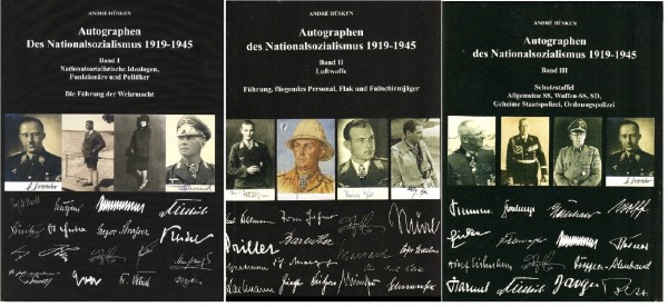 Autographen des Nationalsozialismus 1919-1945 - Band 1-2-3. Alle 3 Bände KOMPLETT!