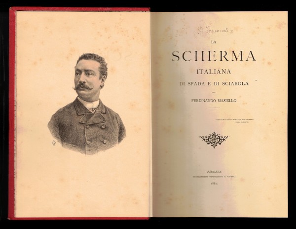 La scherma italiana di spada e sciabola - Original von 1887