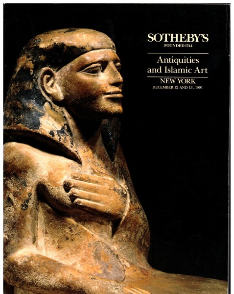 Katalog Auktion Sotheby's Antiquities and Islamic Works of Art Auction 1991