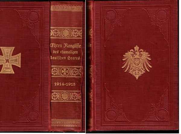 Ehren-Rangliste des ehemaligen Deutschen Heeres - auf Grund der Ranglisten von 1914
