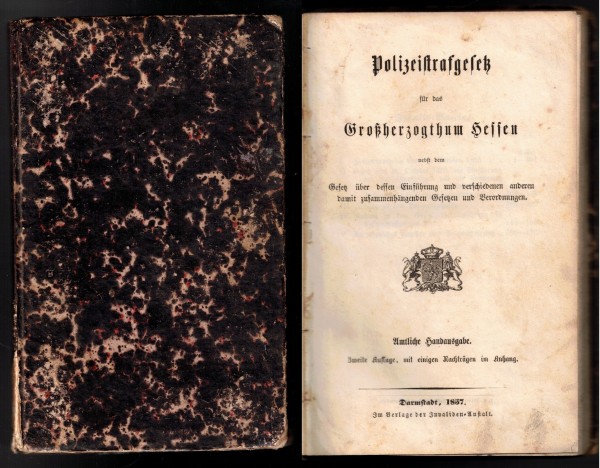 Polizeistrafgesetz für das Großherzogtum Hessen 1857