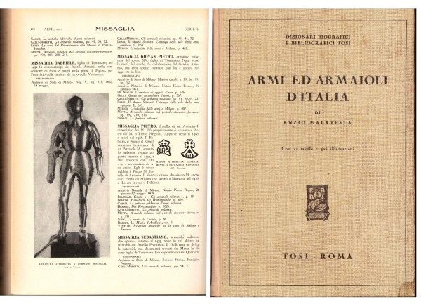 Armi ed Armaioli D'Italia - Originalausgabe der 2. Auflage 1946