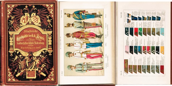 Illustrierte Geschichte der k. k. Armee. 2 Bände 1886-1887.