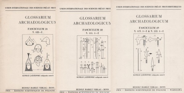 Glossarium Achaeologicum - alle drei Bände Fasciculum 21-22-23