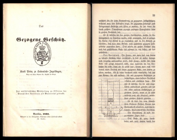 Das Gezogene Geschütz - Originalausgabe von 1860
