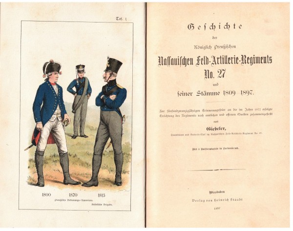 Geschichte des königlich Preußischen Nassauischen Feld-Artillerie-Regiments No. 27 und seiner Stämme