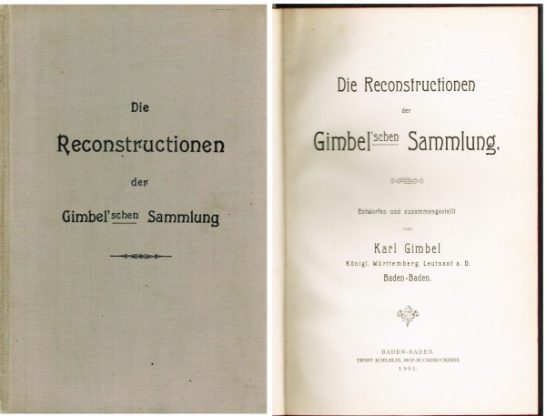 Die Reconstructionen der Gimbel'schen Sammlung. 1901