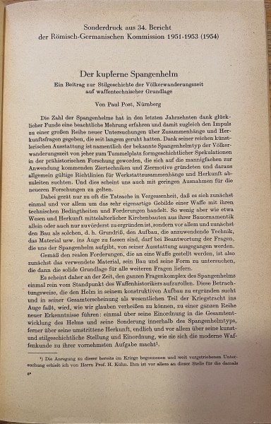 Der kupferne Spangenhelm