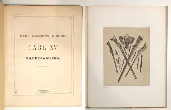Hans Majestät Konung Carl XVs Vapensamling II.Vesterländska Samlingen. Original von 1863