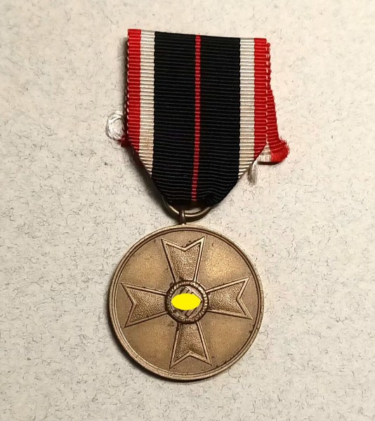 Drittes Reich Kriegsverdienstkreuz Medaille 1939 am Band