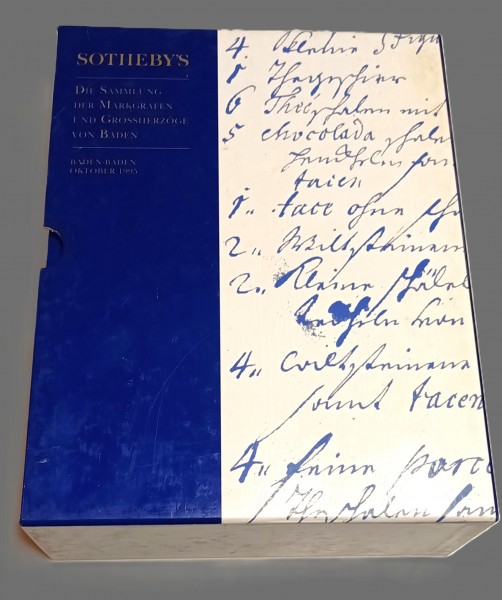Die Sammlung der Markgrafen und Grossherzöge von Baden Auktion Sotheby's 1995 im Schuber komplett