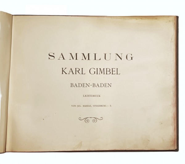 Sammlung Karl Gimbel Baden-Baden - antike Waffen und Rüstungen