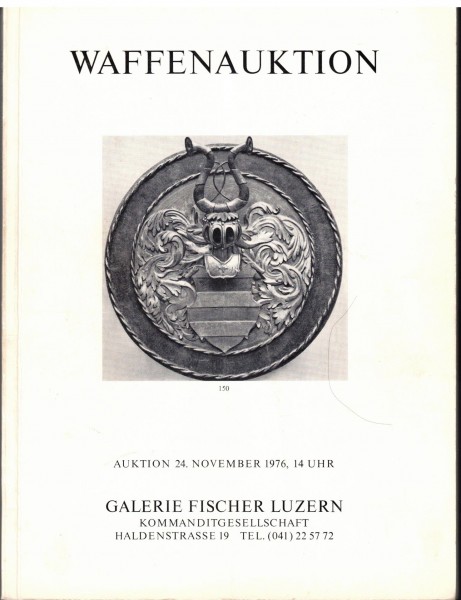 Waffenauktion Katalog Galerie Fischer 1976