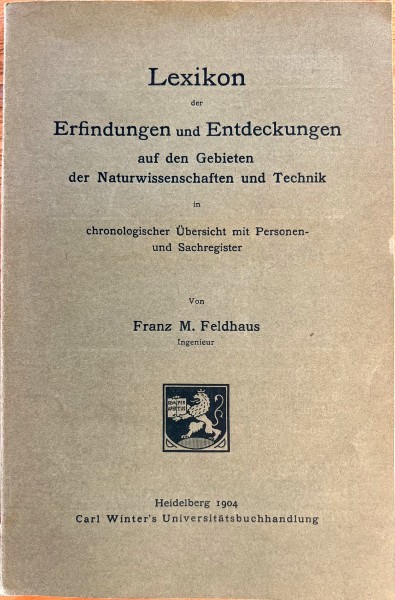 Lexikon der Erfindungen und Entdeckungen auf den Gebieten der Naturwissenschaften und Technik