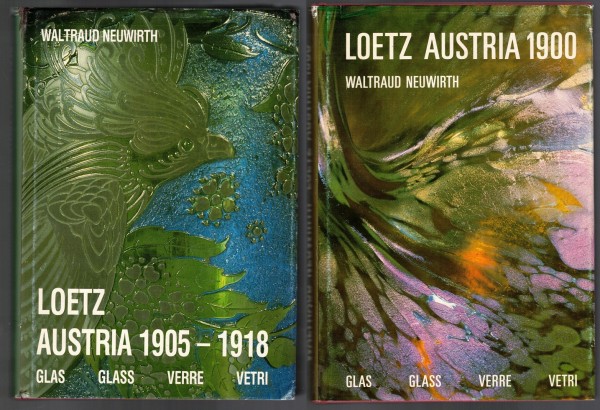 Loetz Austria 1900 Glas - Loetz Austria 1905-1918 Glas. Beide Bände komplett