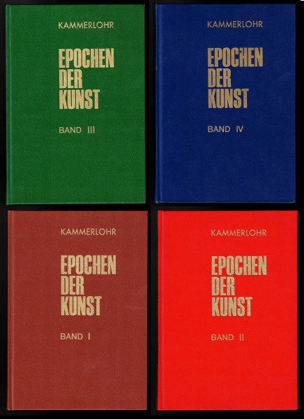 Epochen der Kunst - Altertum Mittelalter Neuzeit 19. und 20. Jahrhundert. 4 Bände